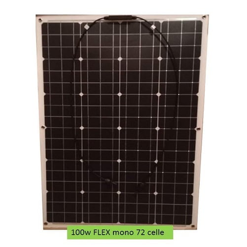 Pannello Solare Flessibile 100W 12V Monocristallino