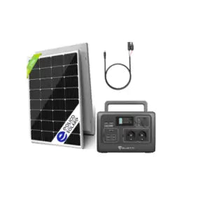 Kit Bluetti EB55 Inverter 700W Batteria 537Wh con solare 170w