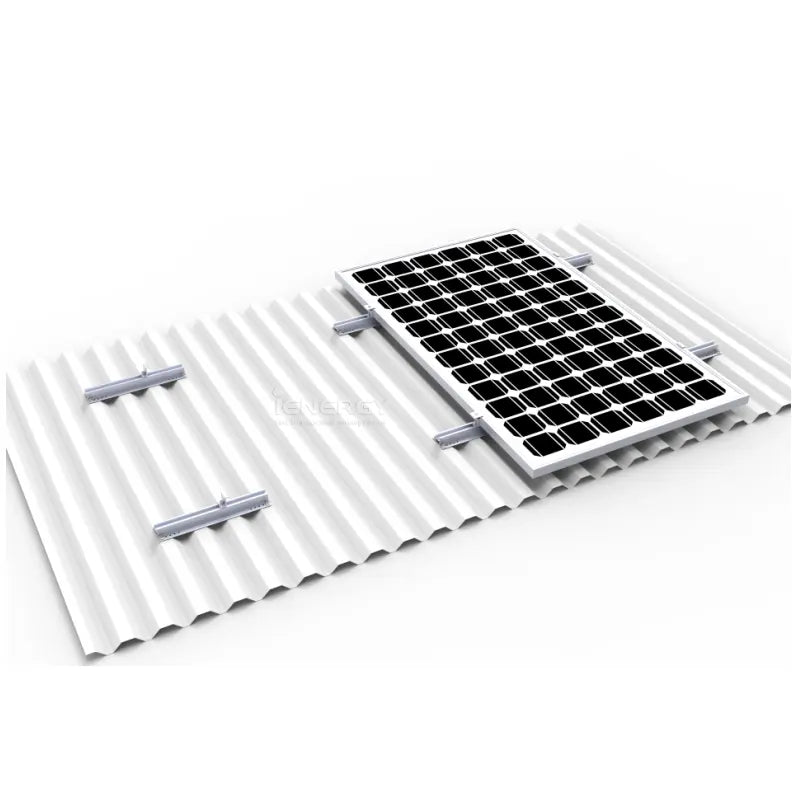 Kit Fissaggio 2 Pannelli Solare tetto Lamiera o Camper