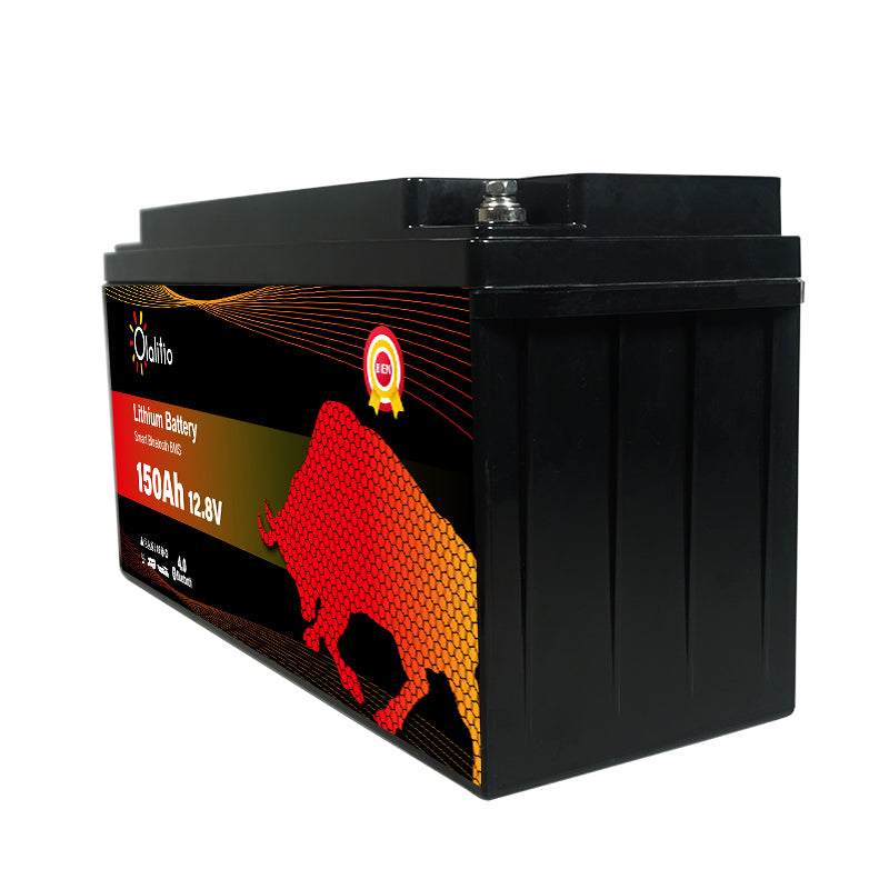Batteria Litio 150 Ah 12v Olalitio con BMS e Bluetooth