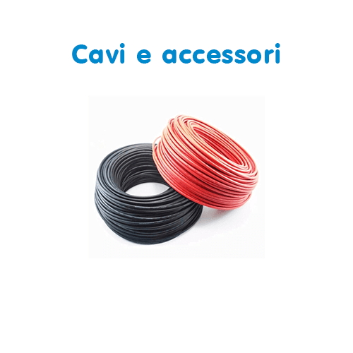 coppia Cavo 6mm Nero/Rosso Fotovoltaico