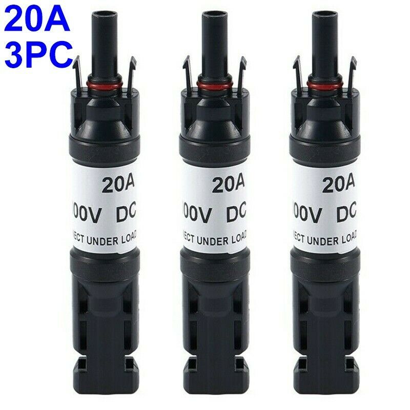 3 x Sterling Potenza 20 A Connettori Solari con Fusibili Diodi