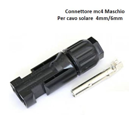 Connettore 1 maschio x pannello solare fotovoltaico