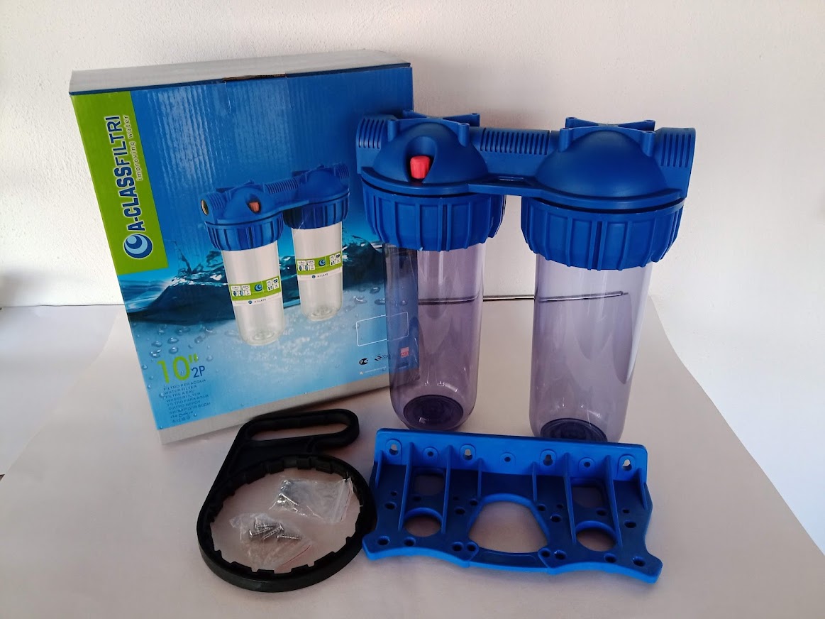 Contenitore Filtro Depuratore Acqua da 1/2 Con Staffa Senza Filtri
