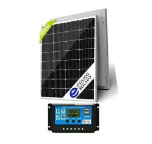 Kit Fotovoltaico 100w Solare + Regolatore 20 Ah