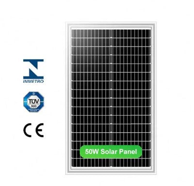 Kit solare 50 W +Regolatore 10AH