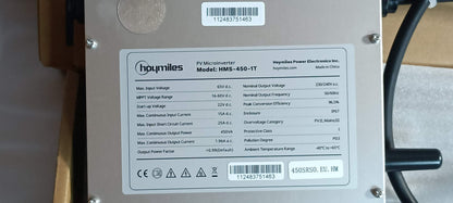 HOYMILES HMS-450-1T MICROINVERTER MONOFASE 450 W con wifi