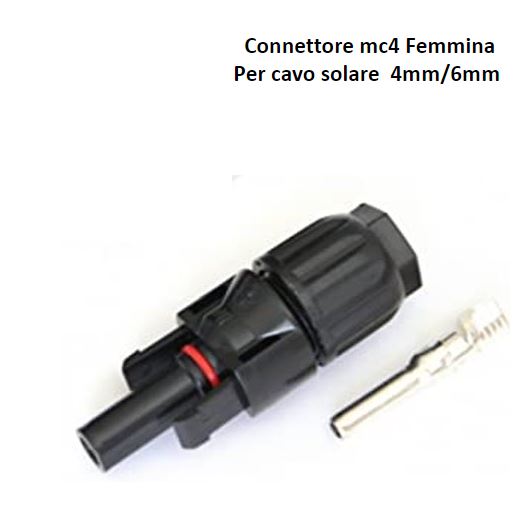 Connettore  1 Femmina  x  pannello  solare fotovoltaico